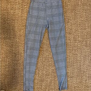 Tall women Plaid High-Waisted Leggings